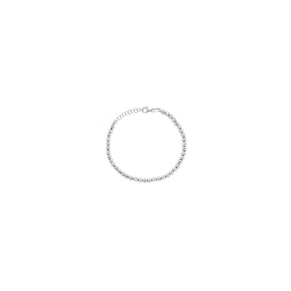 Bracciale con sfere  varie misure in argento 925%