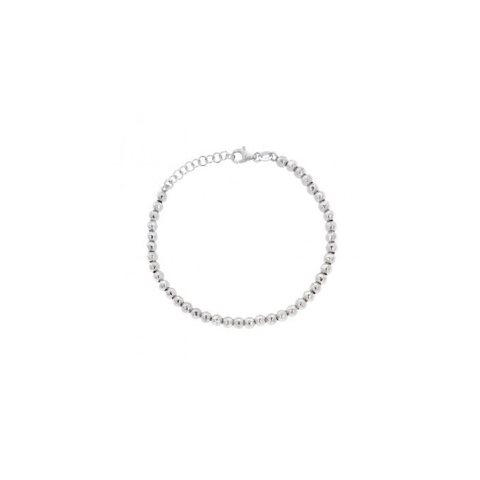 Bracciale con sfere  varie misure in argento 925%