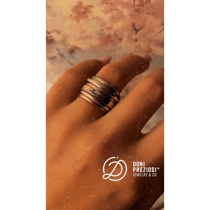 Anello MultiFilo personalizzabile in argento 925%