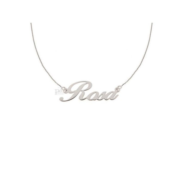 Collana con nome personalizzato in argento