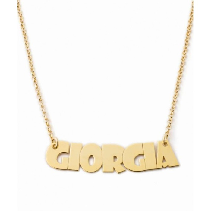 Collana con nome in argento 925%