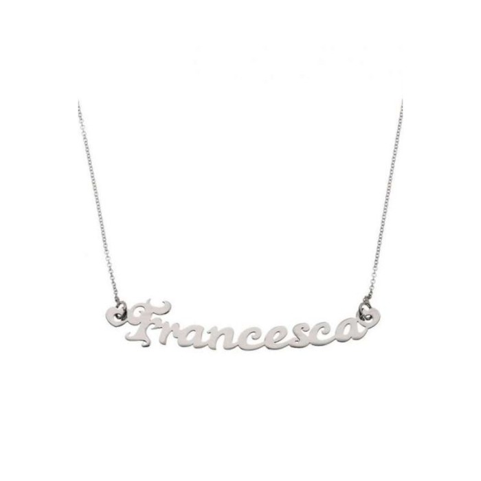 Collana con nome personalizzato argento 925%