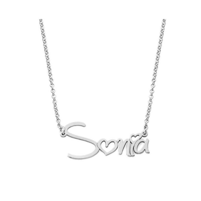 Collana con nome personalizzato in argento