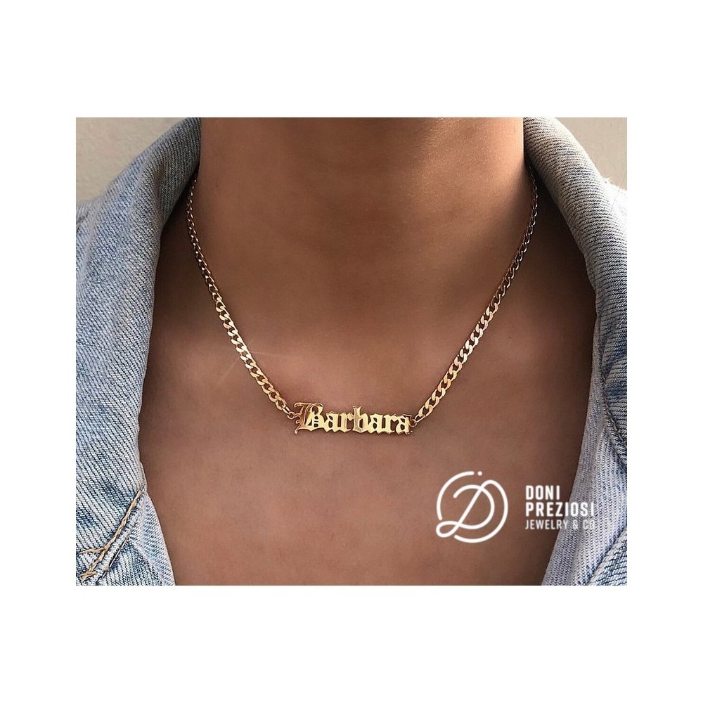 Collana con Nome Personalizzato a Groumette | Doni Preziosi