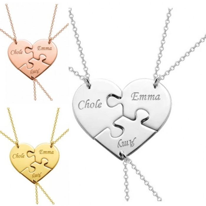 Collana ciondolo cuore personalizzato