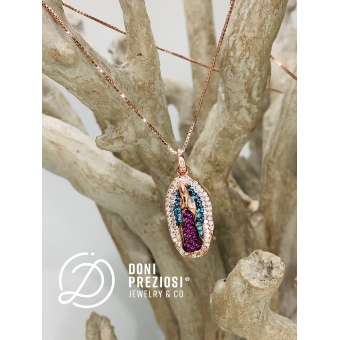 Collana madonna di Guadalupe in argento 925