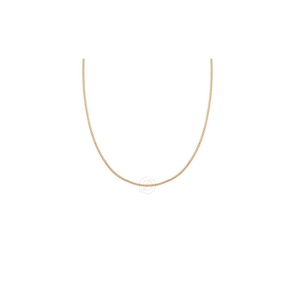 Collana in Argento 925 Rodiato a Maglia Veneziana Sottile