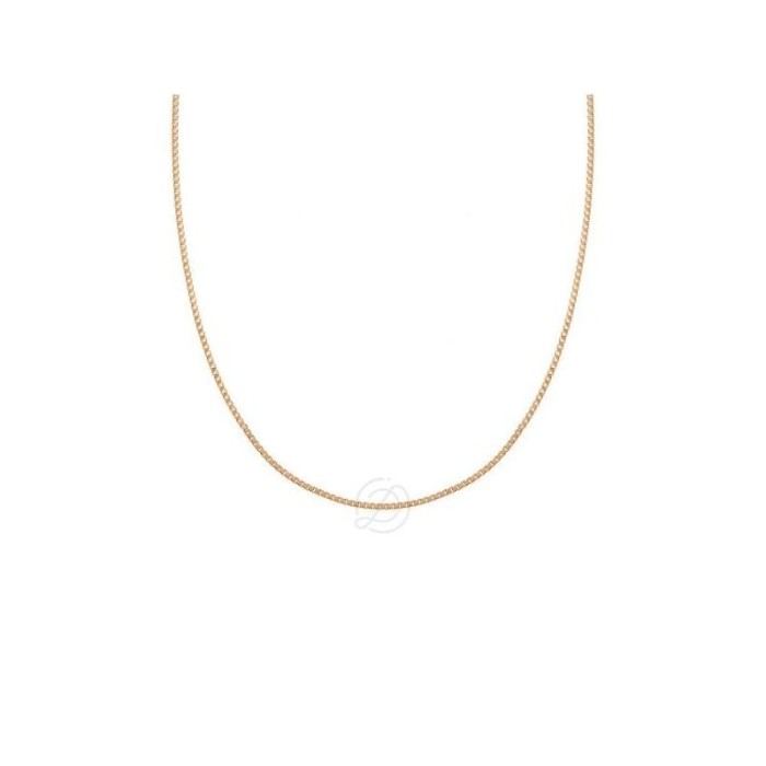 Collana in Argento 925 Rodiato a Maglia Veneziana Sottile