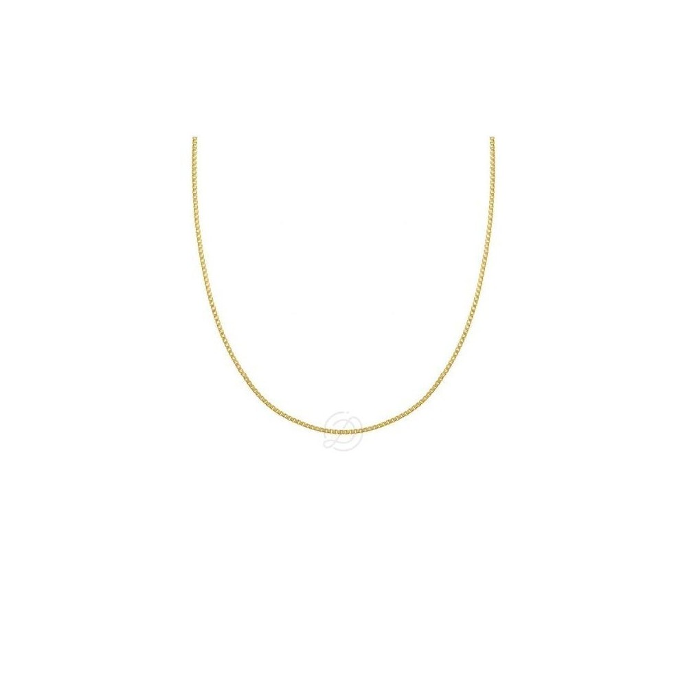 Collana in Argento 925 Rodiato a Maglia Veneziana Sottile