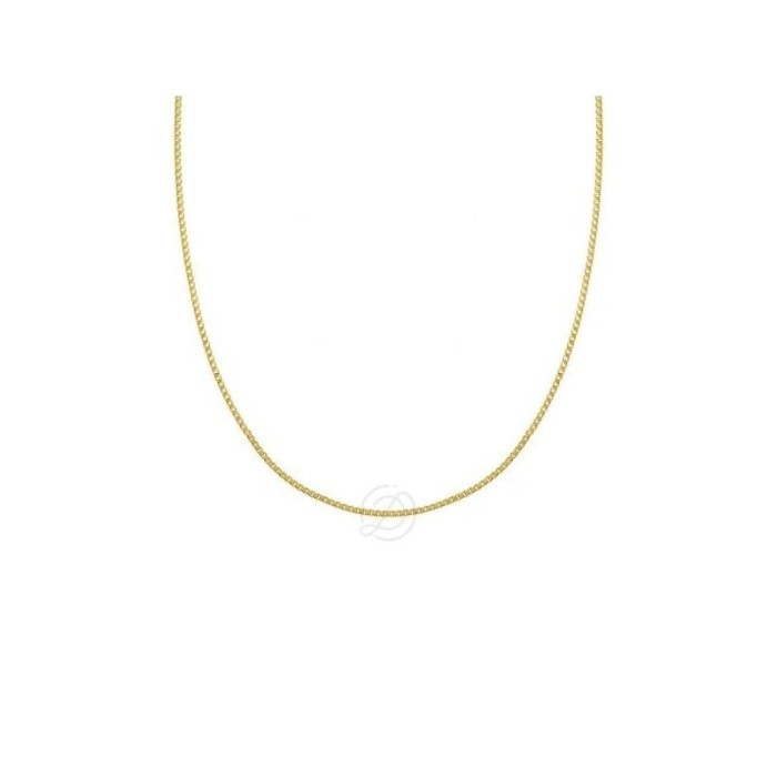 Collana in Argento 925 Rodiato a Maglia Veneziana Sottile