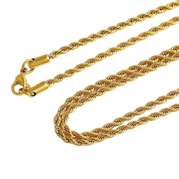 Collana funetta in acciaio inox