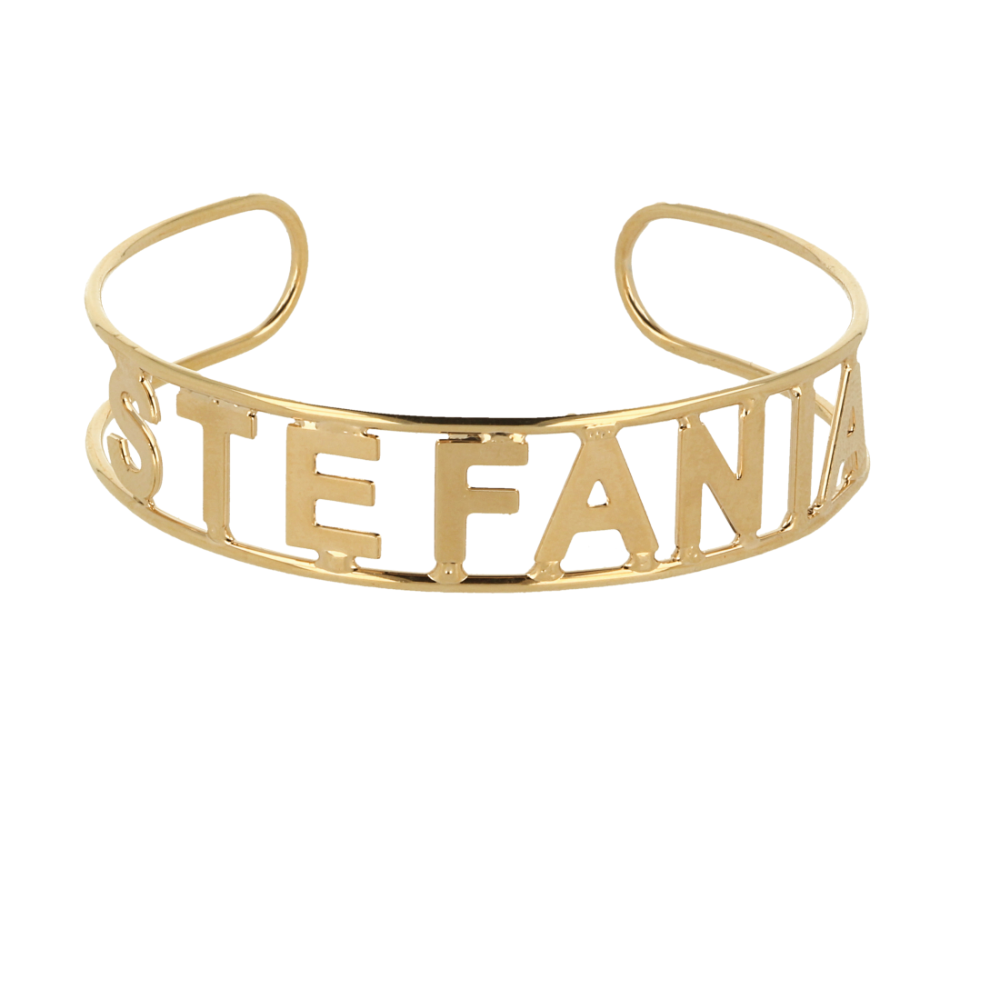 Bracciale rigido con nome personalizzabile