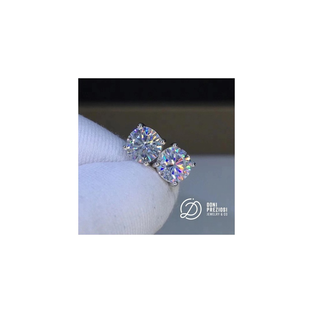 Orecchino punto luce in argento 925%