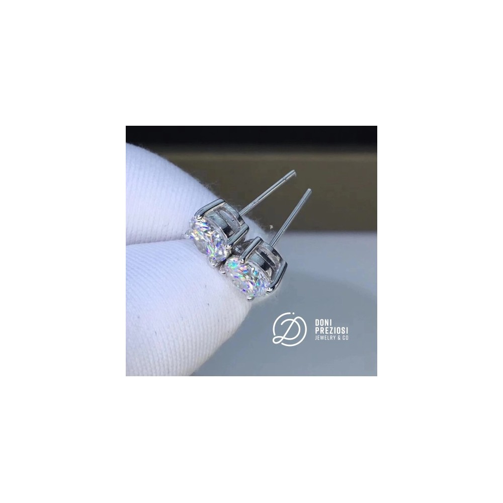 Orecchino punto luce in argento 925%