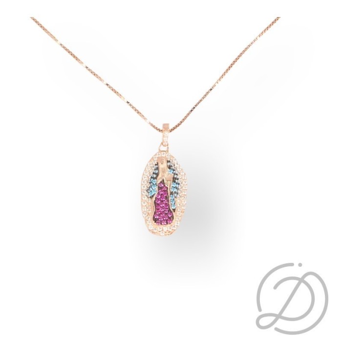 Collana madonna di Guadalupe in argento 925