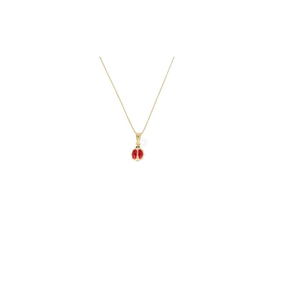 Collana con Coccinella argento 925%
