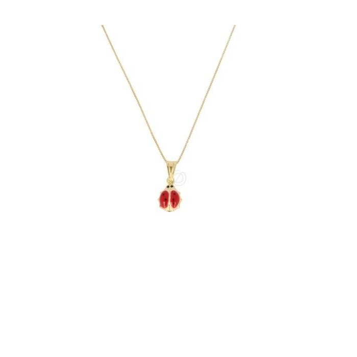 Collana con Coccinella argento 925%