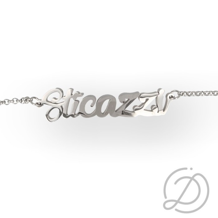 Bracciale sticazzi in acciaio inox