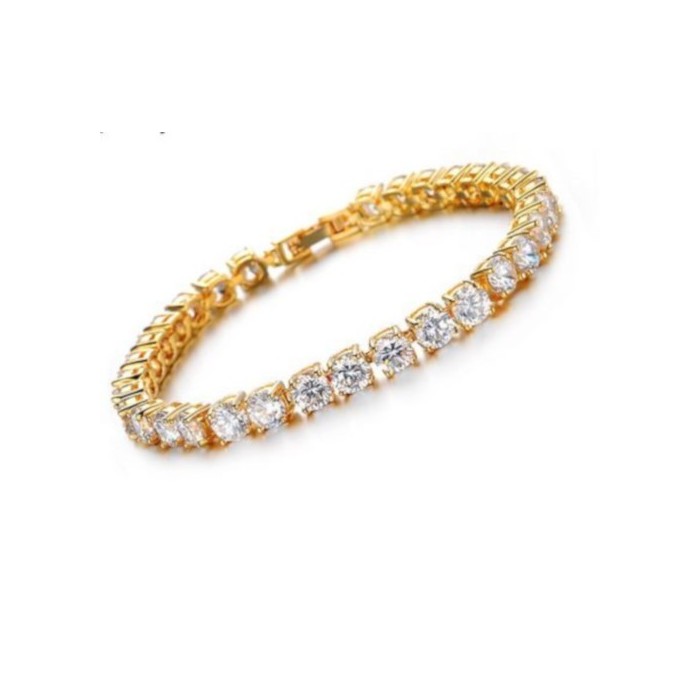 Bracciale tennis bijoux big bagnato in oro