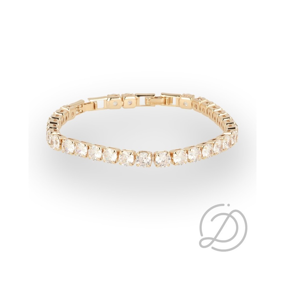 Bracciale tennis bijoux big bagnato in oro