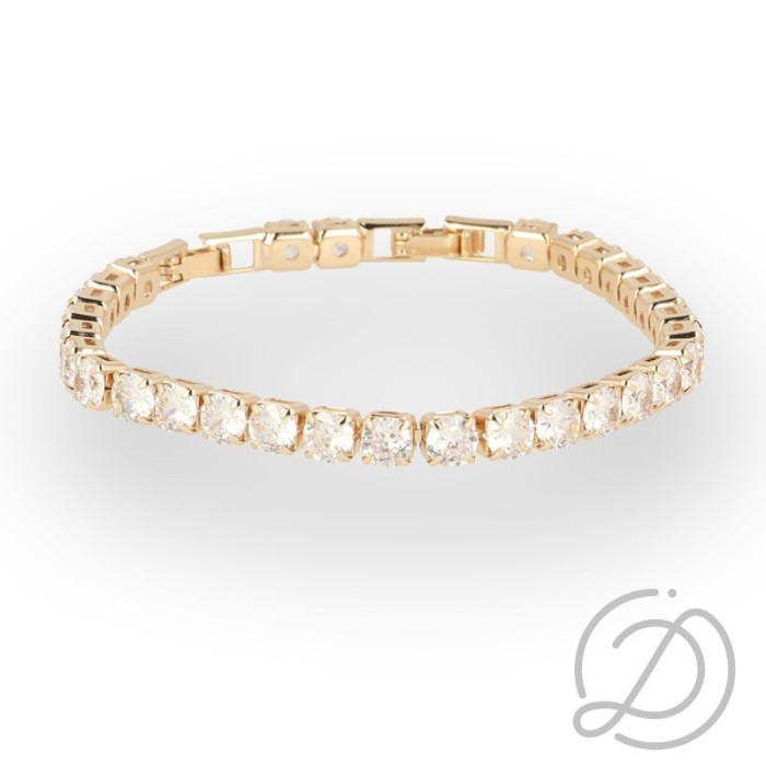 Bracciale tennis bijoux big bagnato in oro