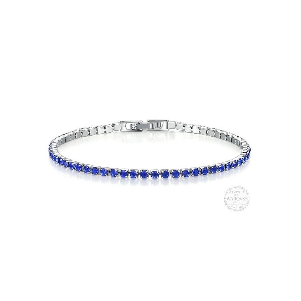 Bracciale Tennis unisex in acciaio inox regolabile