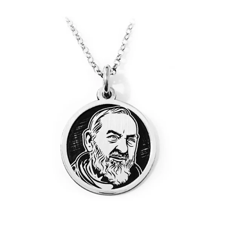 Collana con medaglia Padre...