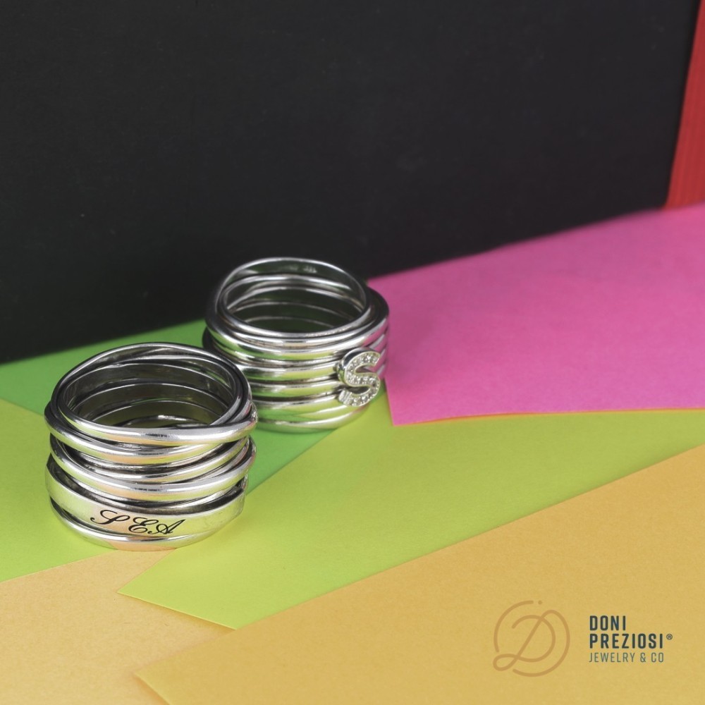 Anello MultiFilo personalizzabile in argento 925%