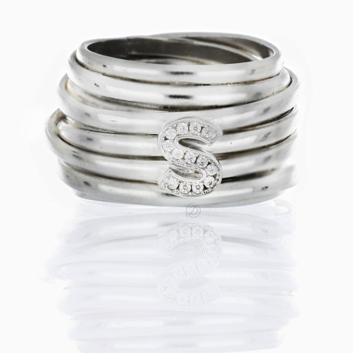 Anello filo intrecciato | Gioielli personalizzati Doni Preziosi