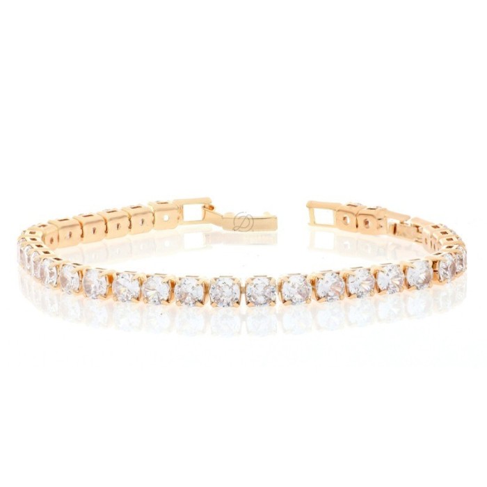 Bracciale tennis bijoux big bagnato in oro