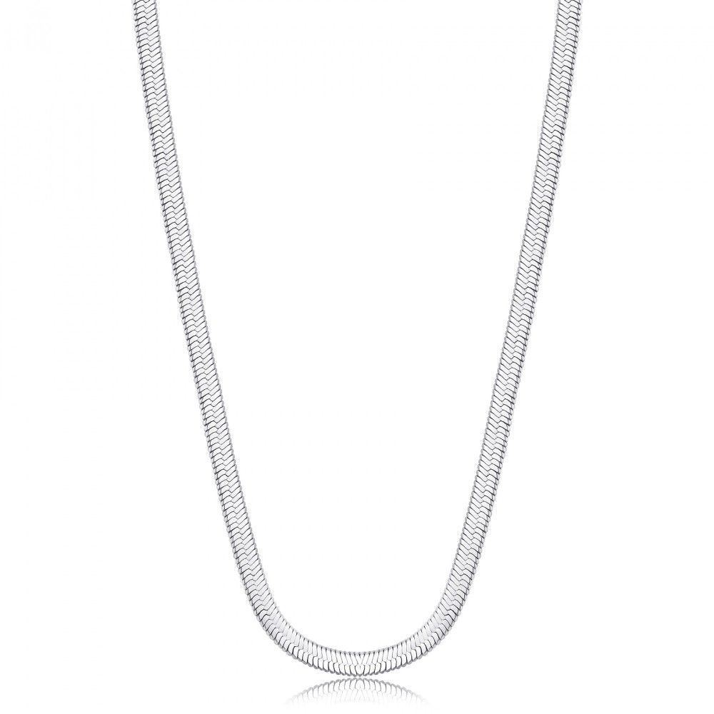 Collana Choker snake in acciaio placcato oro