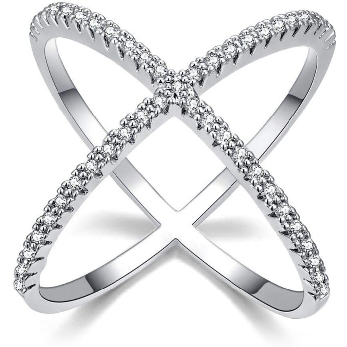 Anello Sonia incrocio d'amore in argento 925% placcato oro