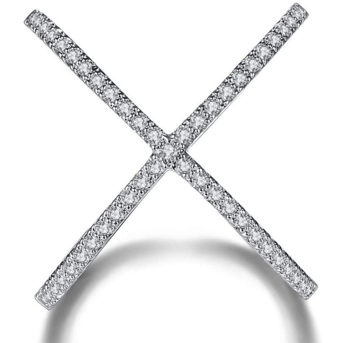 Anello Sonia incrocio d'amore in argento 925% placcato oro