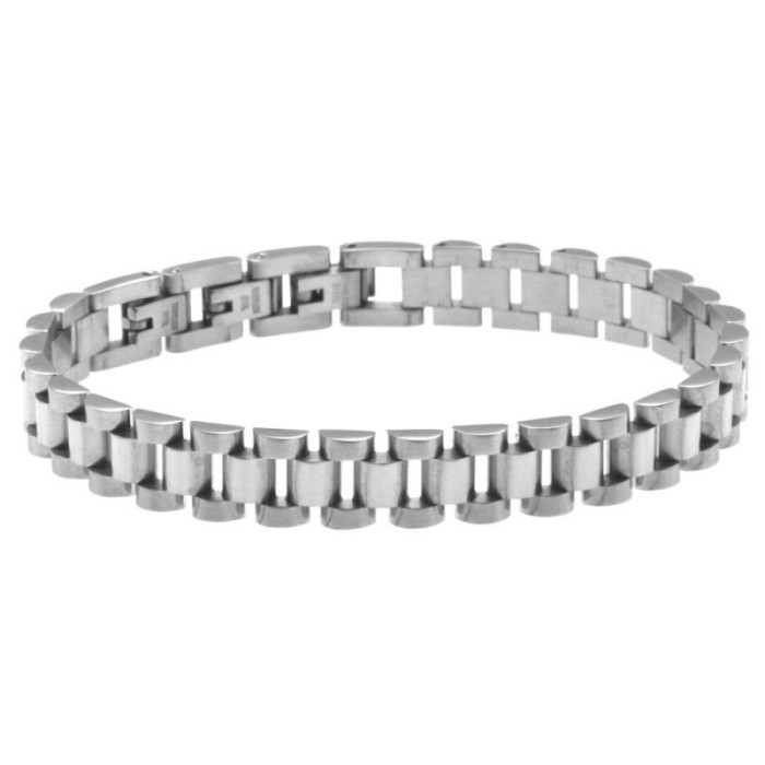 Bracciale Uomo in acciaio maglia president