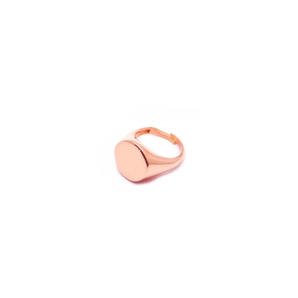 Anello specchiato tondo personalizzabile-Round shaped ring