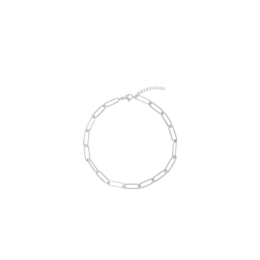 Cavigliera in acciaio catena semplice