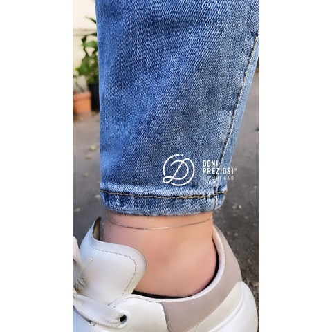 Cavigliera Filo Infinity con microchiusura