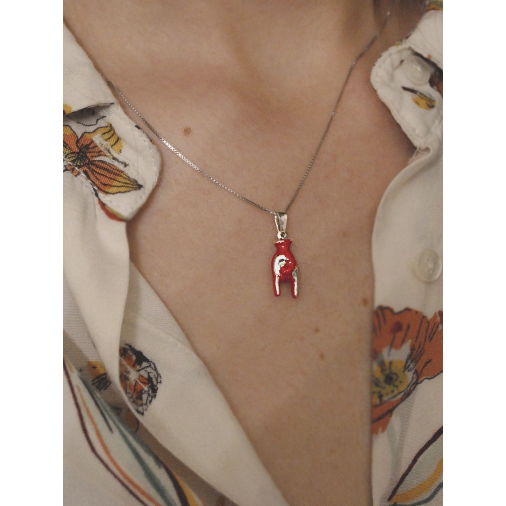 Collana Portafortuna con Ciondolo Mano con Corna | Doni Preziosi