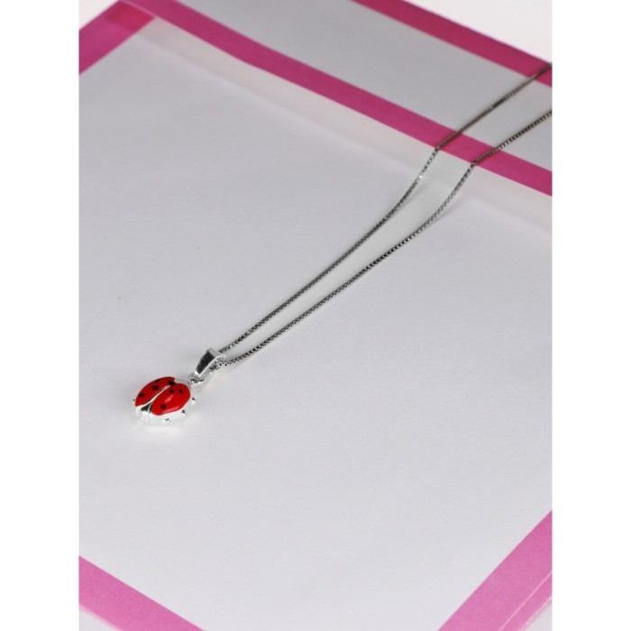 Collana con Coccinella argento 925%