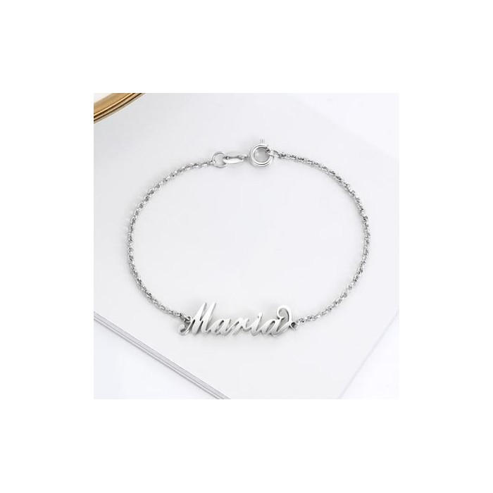 Bracciale con nome in argento personalizzabile placcato oro