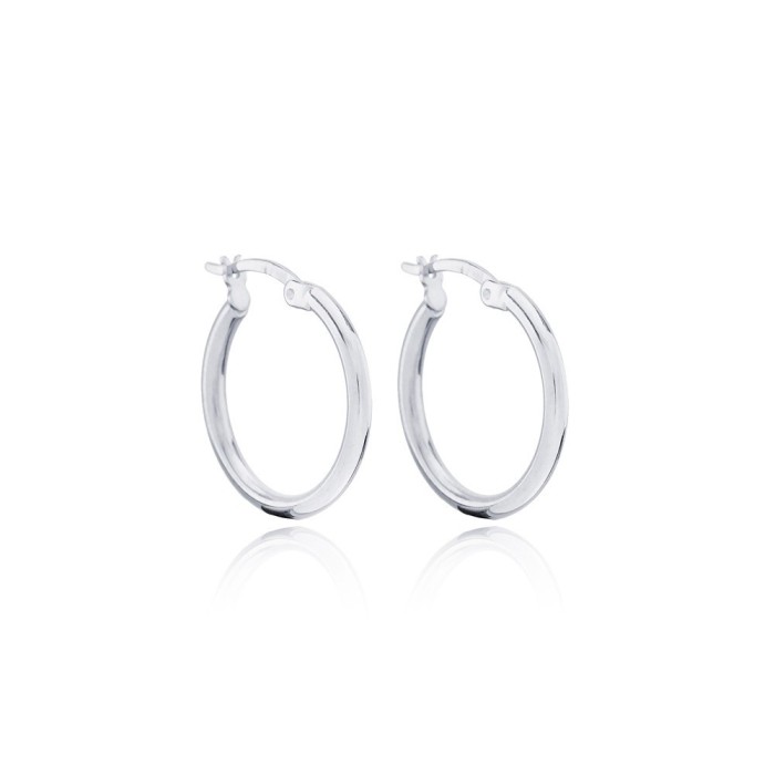 Coppia orecchini cerchio in argento 925%