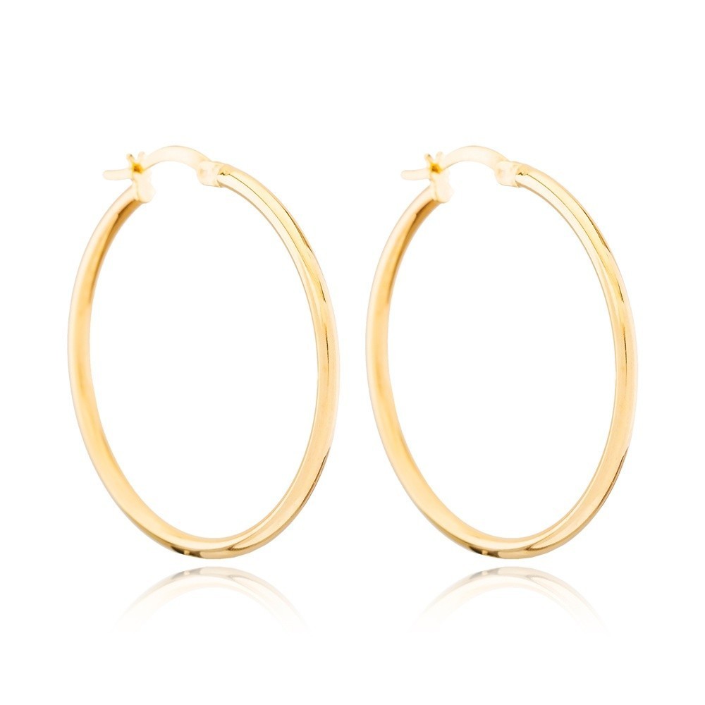 Coppia orecchini cerchio in argento 925% 3,4 cm