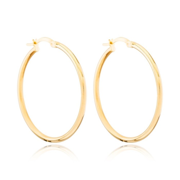 Coppia orecchini cerchio in argento 925% 3,4 cm