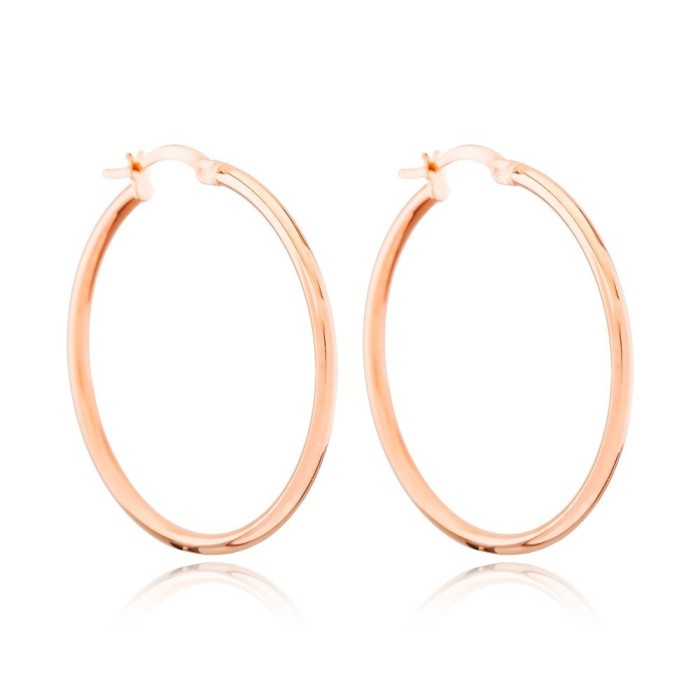 Coppia orecchini cerchio in argento 925% 3,4 cm