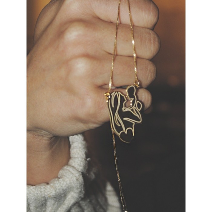 Collana in Argento con Ciondolo Mamma con Cuore | Doni Preziosi