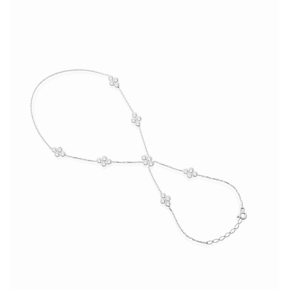 Baciamano in argento 925% modello fiore