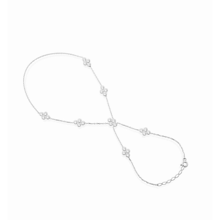 Baciamano in argento 925% modello fiore