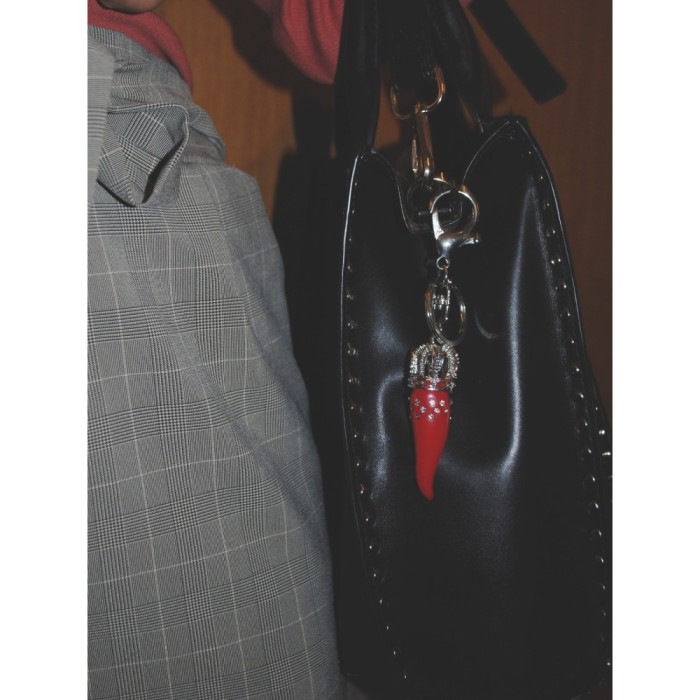 Portachiavi Cornetto Rosso Portafortuna Corno napoletano Appendiborsa