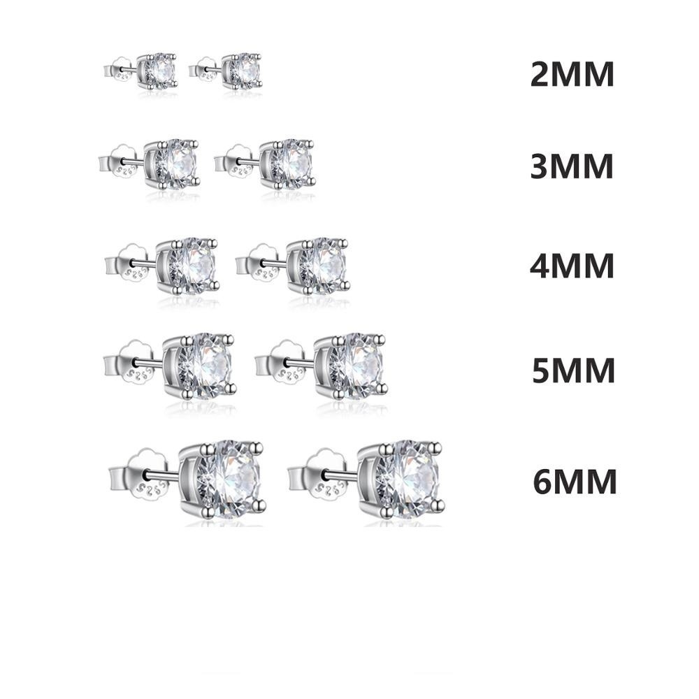 Orecchino punto luce in argento 925%