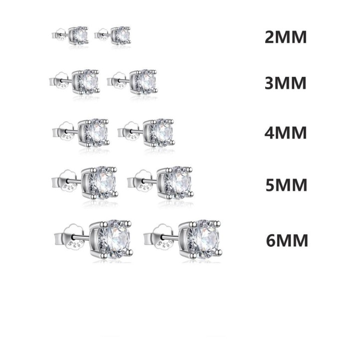 Orecchino punto luce in argento 925%